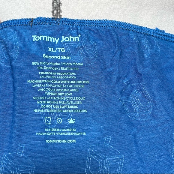Tommy John Second Skin dreidel Hanukkah print 6” boxer briefs XL NEW NWT - Picture 4 of 6